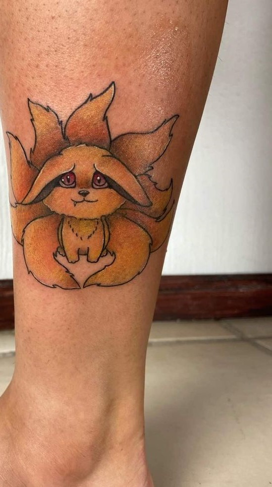 99+ hình xăm cáo 9 đuôi mini chọn lọc ( cửu vĩ hồ mini) đẹp nhất - Genztattoo