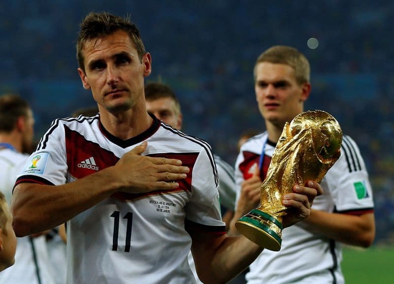 Miroslav Klose, một tiền đạo cắm nổi tiếng với khả năng dứt điểm