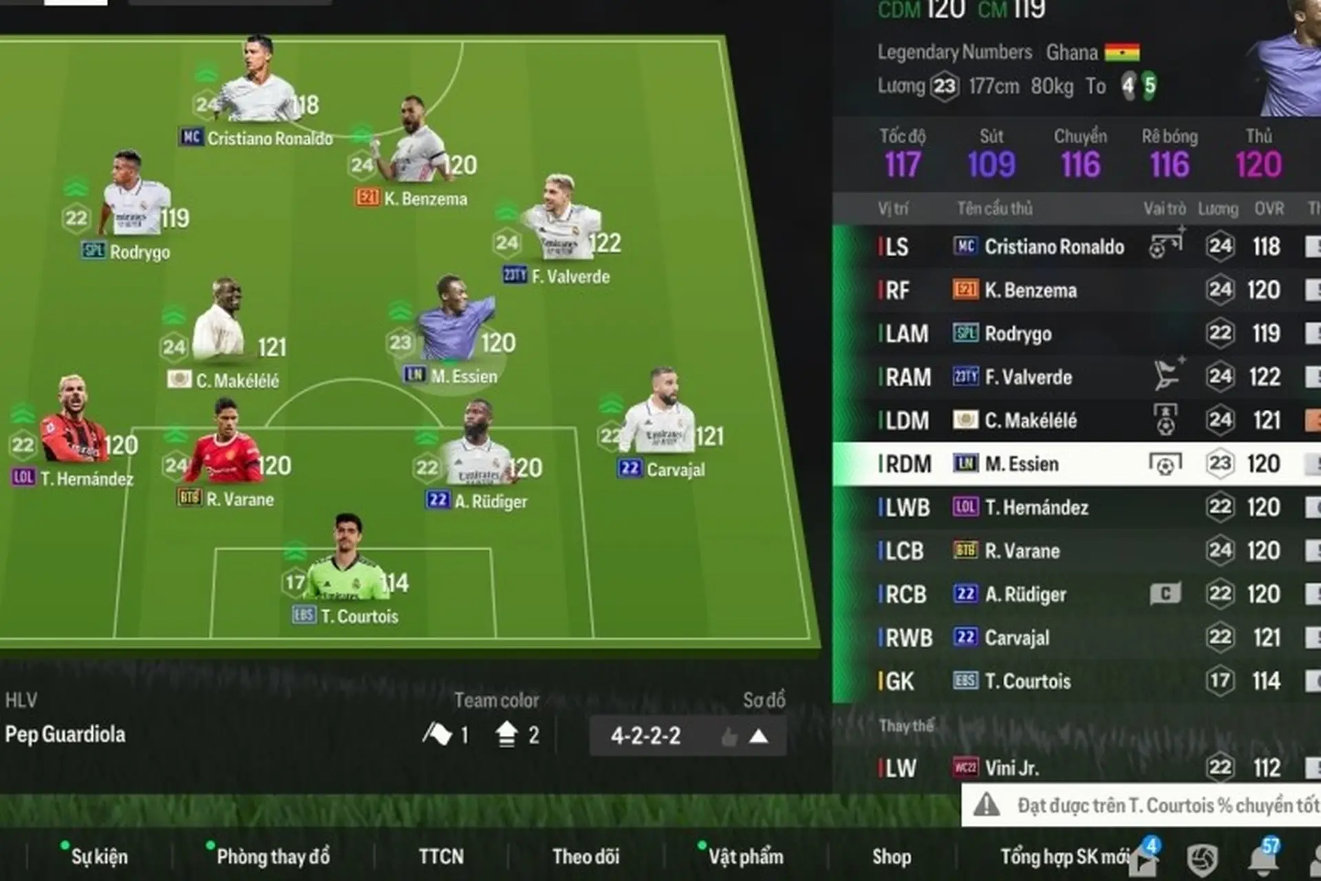 Cách bố trí hàng phòng ngự chắc chắn