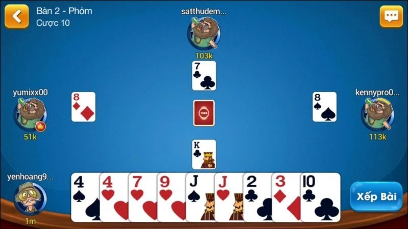 Cách tạo phỏm đúng luật trong tá lả